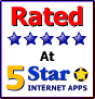 Rated ***** at 5 Star Shareware